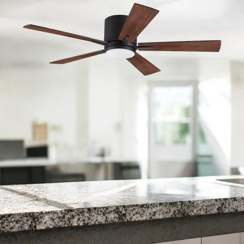 Ventilador de tumbado Marshall negro de 52" c/control