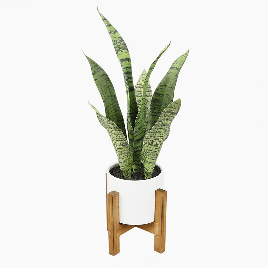 Planta Sansevieria I artificial en maceta h51 cm