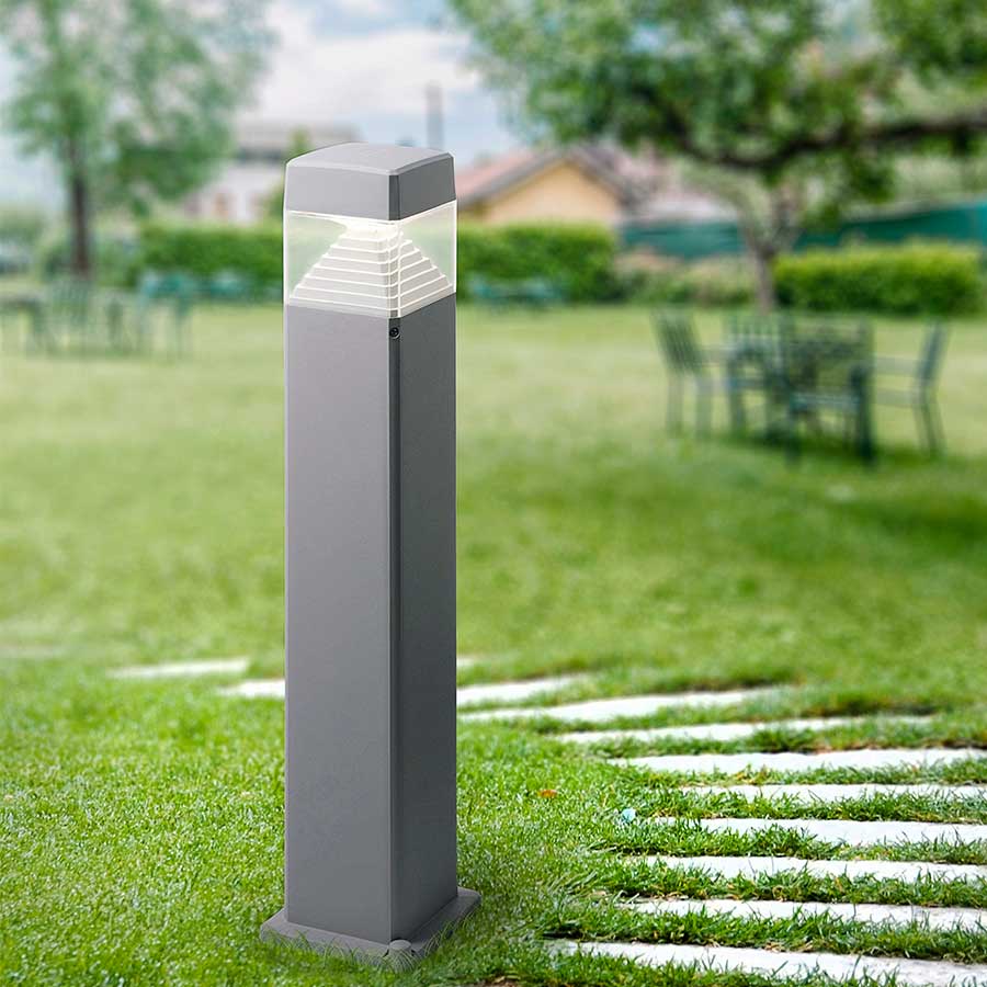 Bolardo GX53 Ester 800 gris IP55