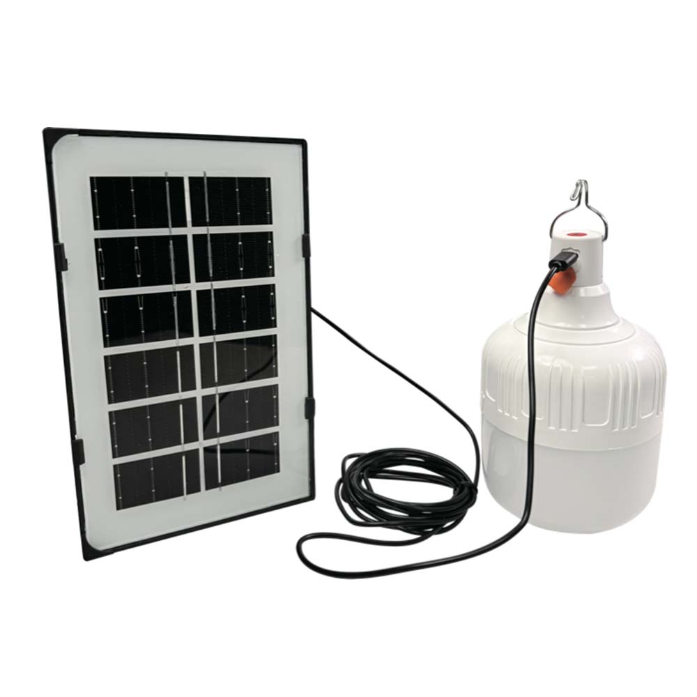 Foco LED recargable de 36W 6500K con panel solar