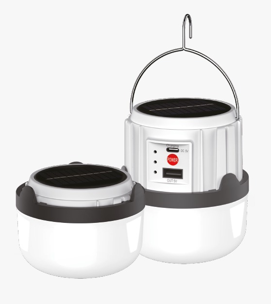 Foco LED recargable 30W con panel solar