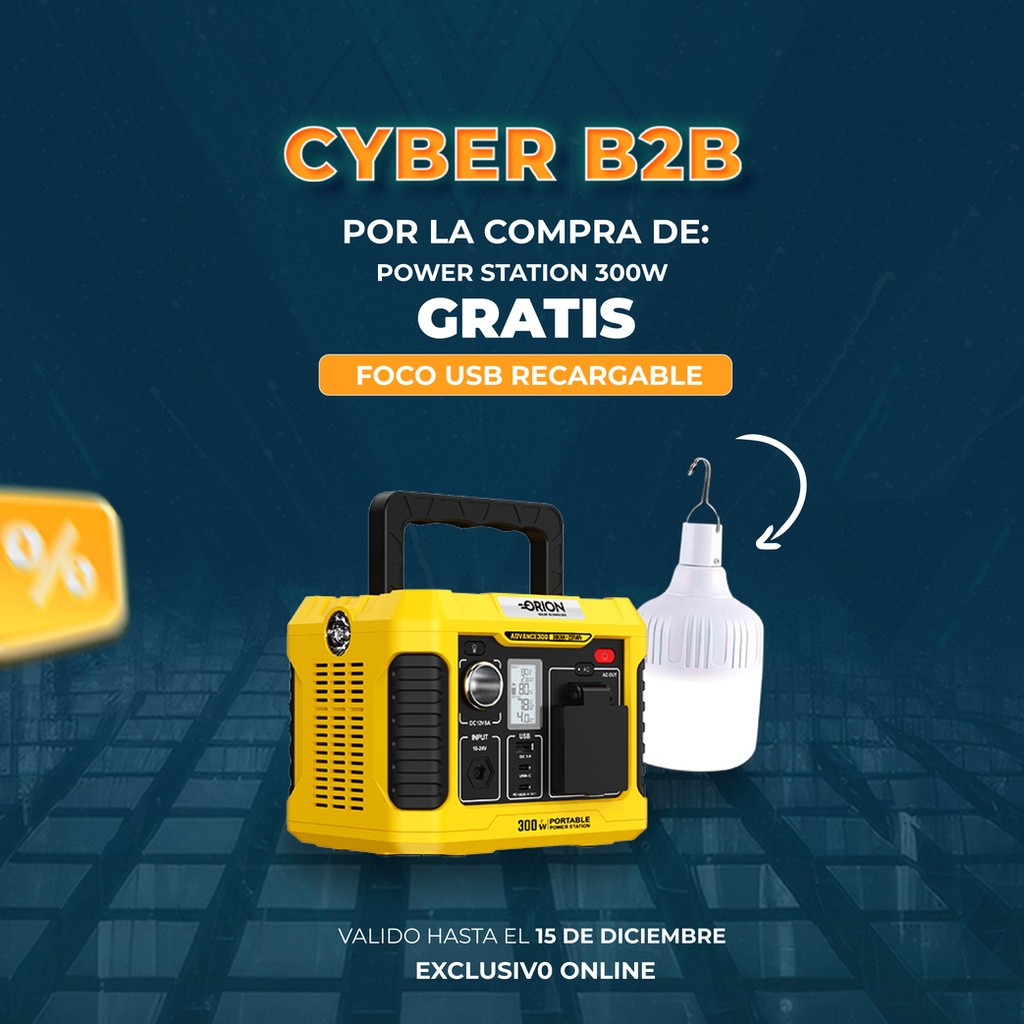 Batería portátil Power Station 300W 231WH LFP