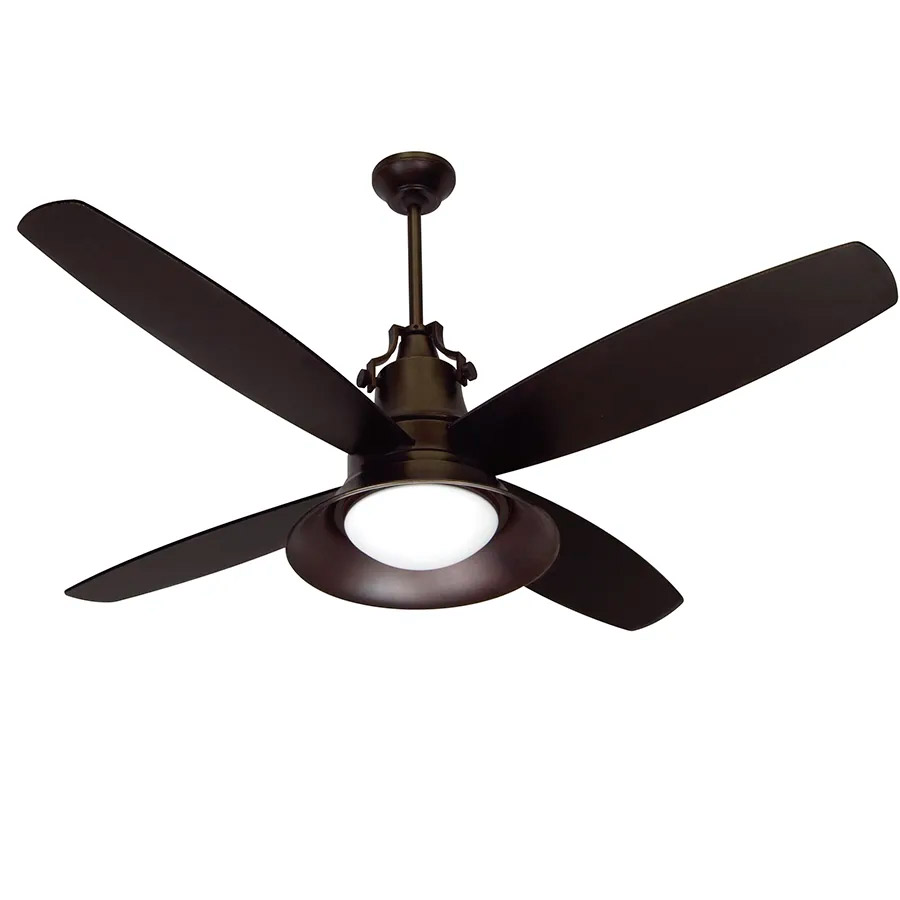 Ventilador de tumbado Union 52" cafe bronce c/control y led