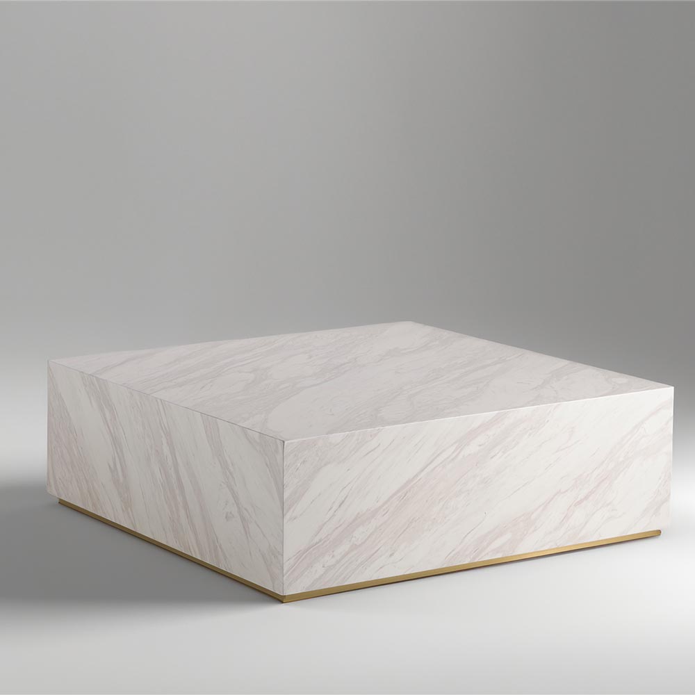 Mesa de centro Romy tipo marmoleado