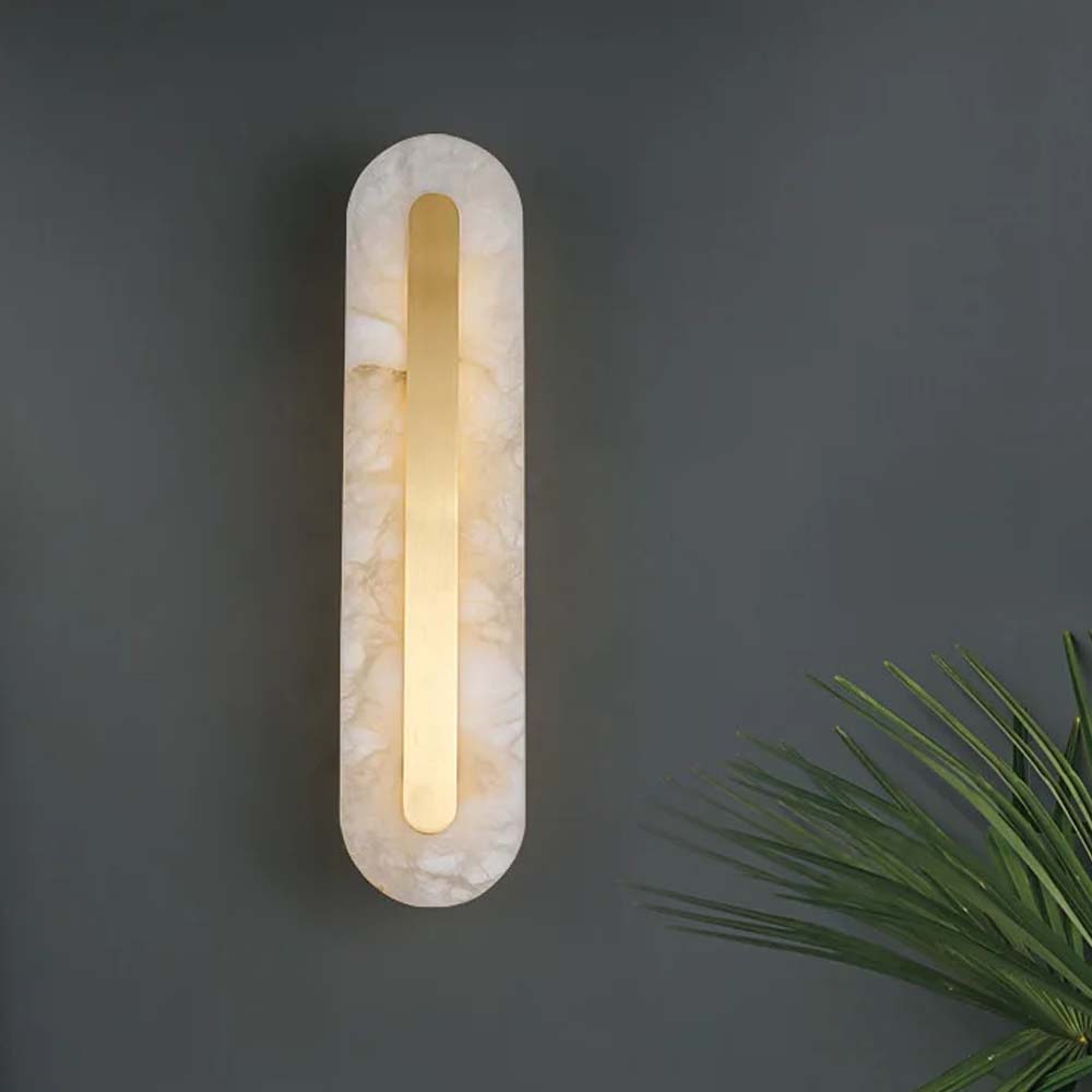 Lámpara LED de pared Bria de piedra con luz cálida 6W
