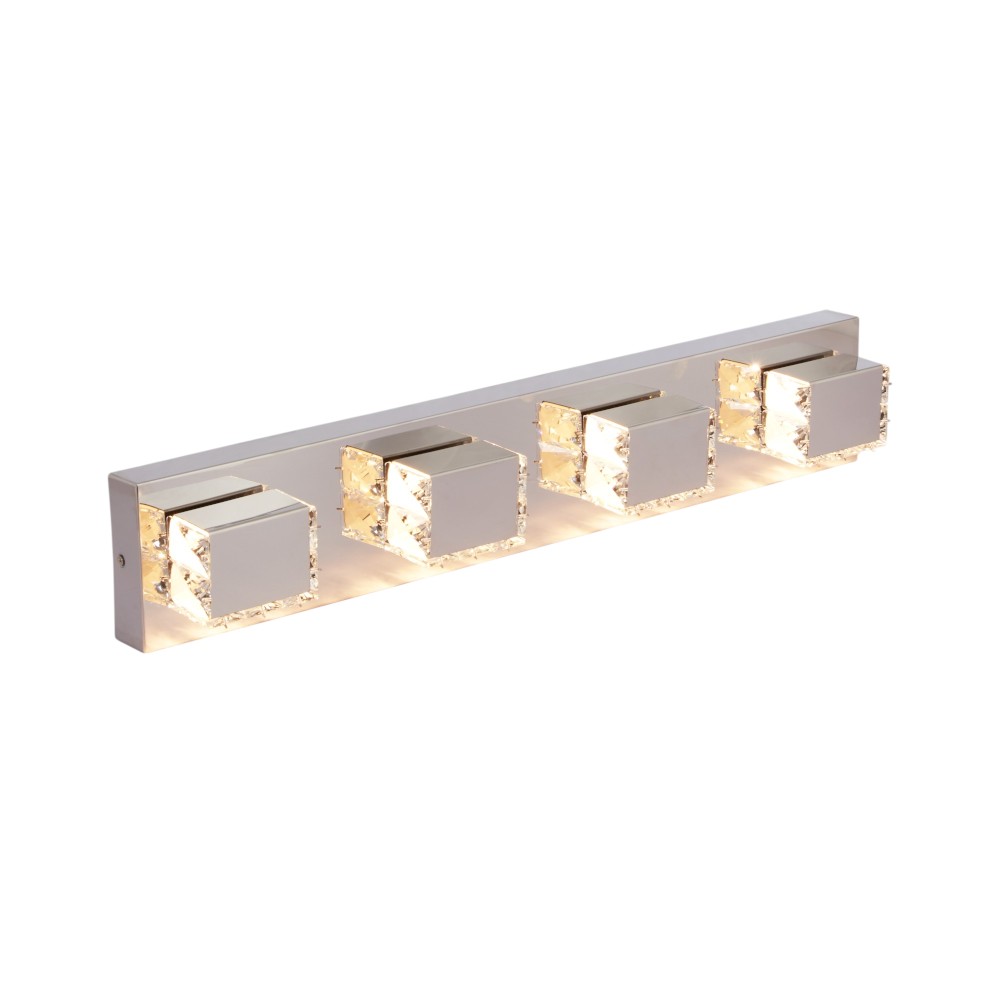 Aplique LED de pared Victoria metal cromado 3CCT 20W