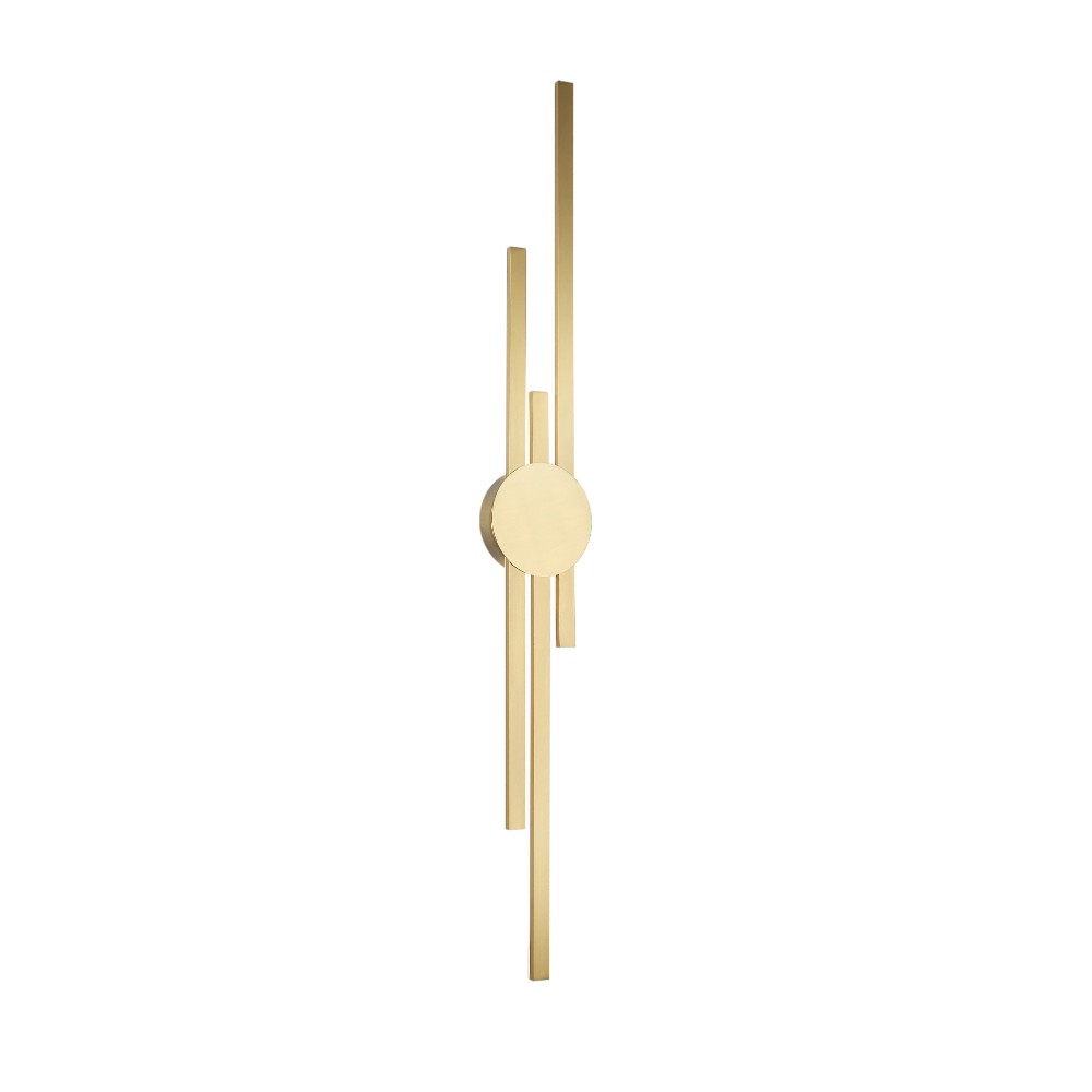 Aplique LED de pared Helene black/gold con luz cálida 24W