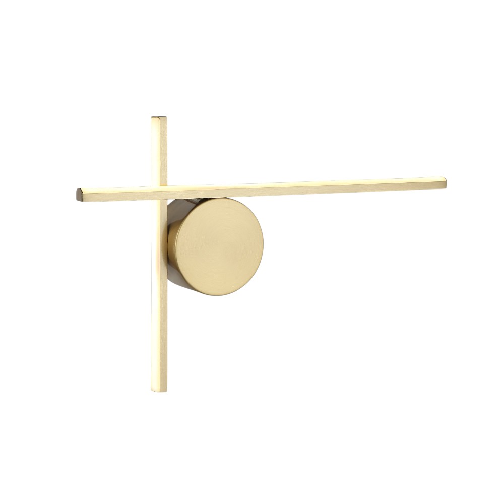 Lámpara led de pared Elysian brass con luz cálida 15W