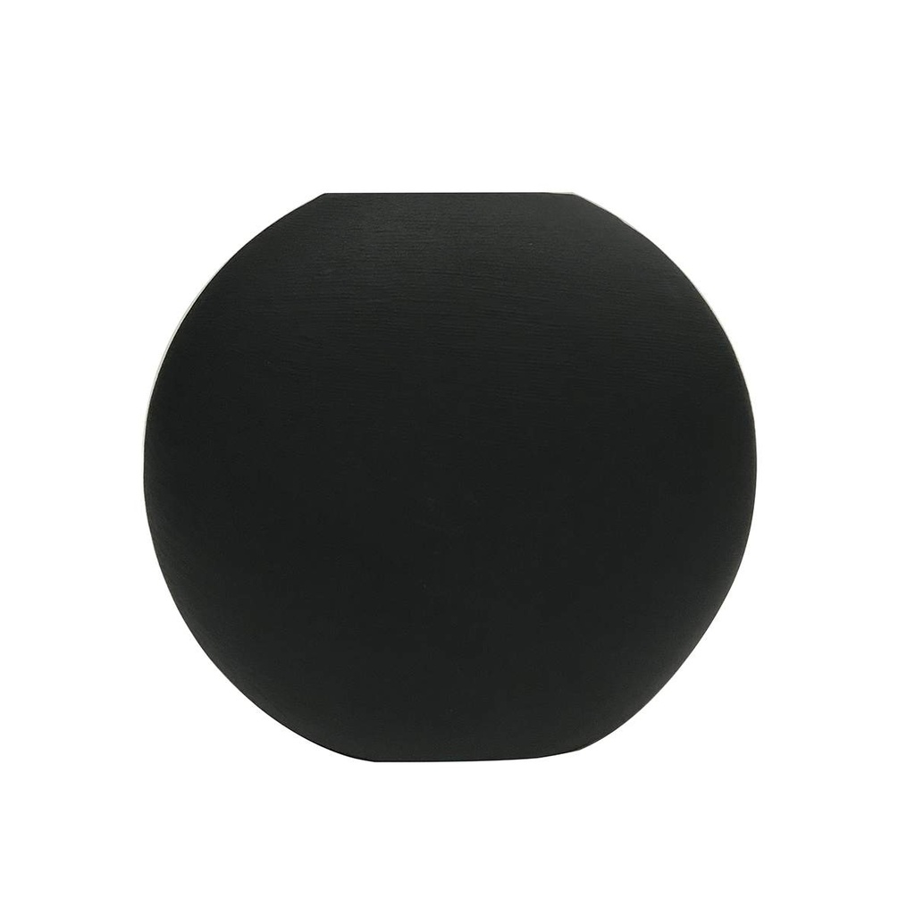 Florero minimalista de cerámica Moon gris
