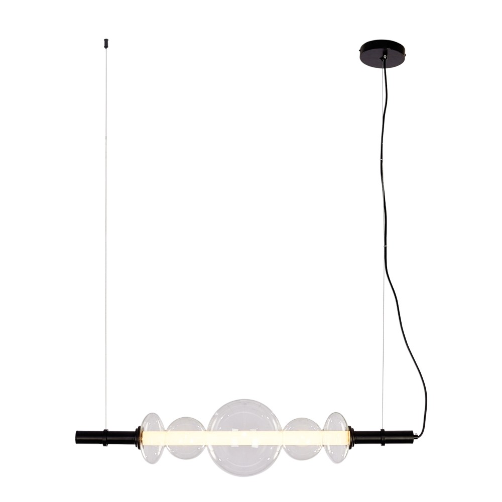 Lámpara LED colgante Bubbles black luz cálida 12W