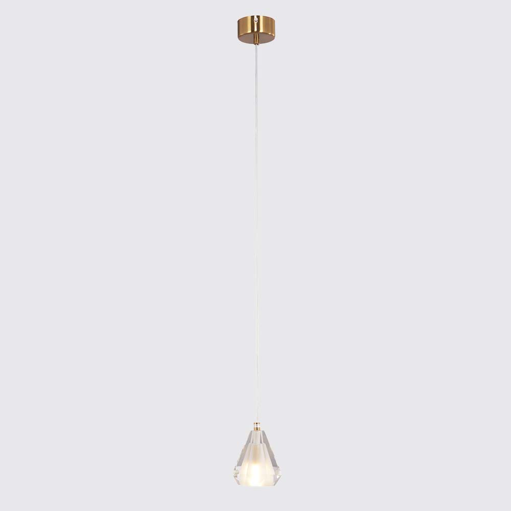 Lámpara colgante G9 Khai de cristal K9