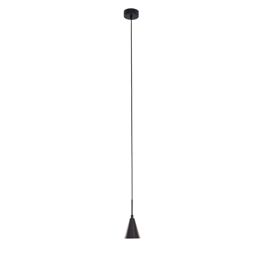 Lámpara colgante GU10 Noce de metal negro
