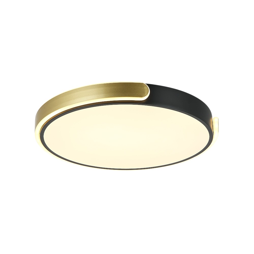 Lámpara de tumbado led Solstice dorado/negro 3CCT