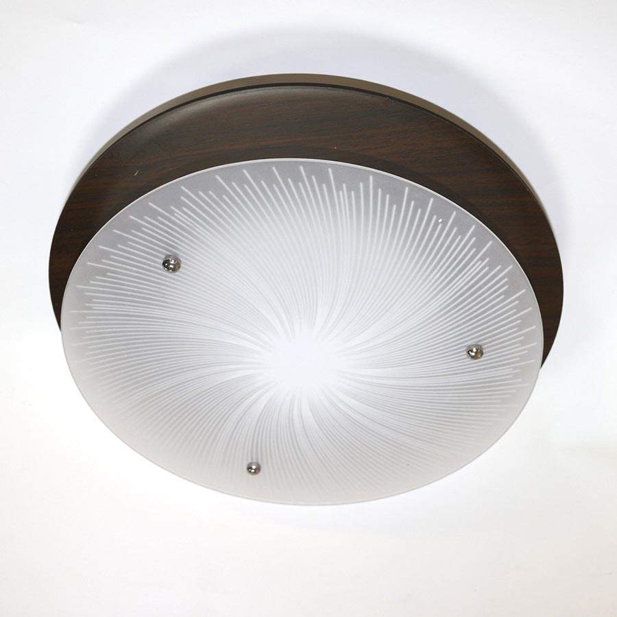 Plafón circular 34cm Wood para módulo led