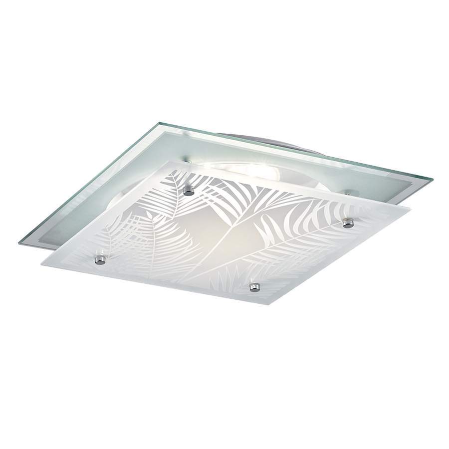 Plafón cuadrado 24cm Palmeras para módulo led