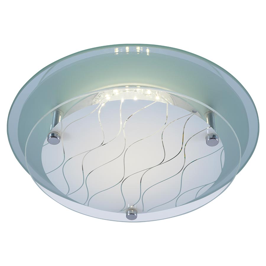 Plafón circular 23cm Ondas para módulo led