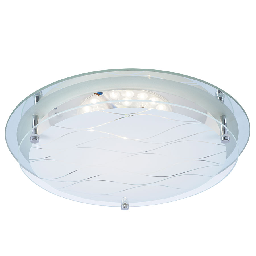 Plafón circular 31cm Ondas para módulo led