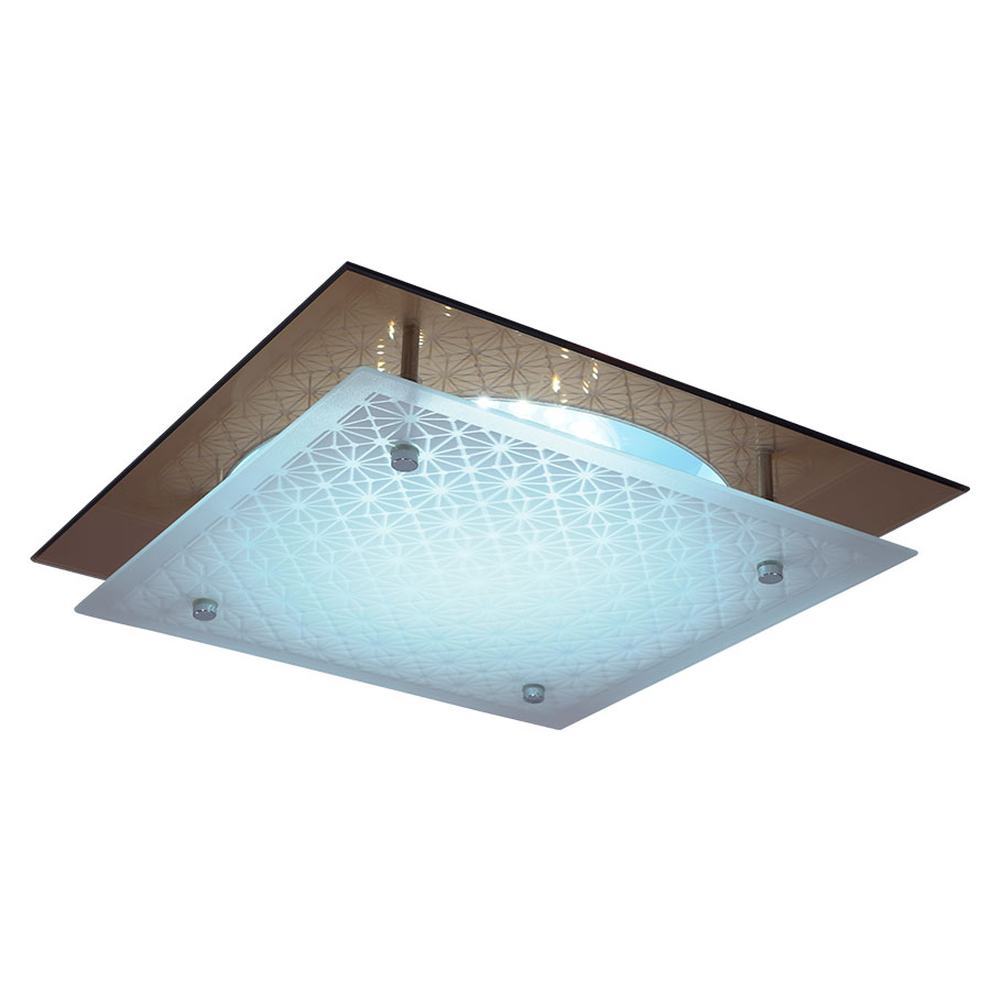 Plafón cuadrado 31cm Romboide para módulo led