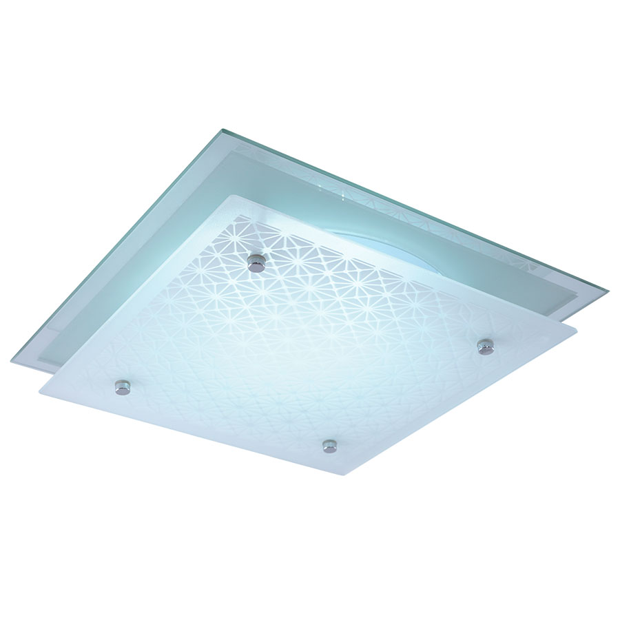 Plafón cuadrado 31cm Romboide para módulo led