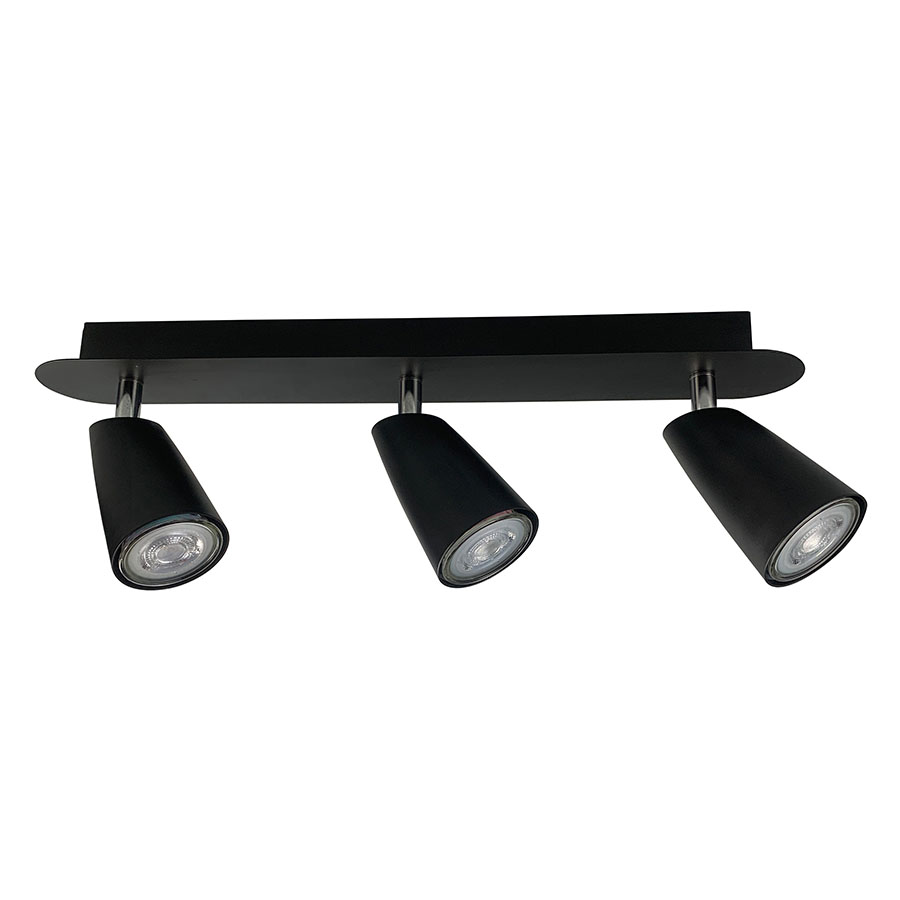 Spot 3xGU10 dirigible Gary negro