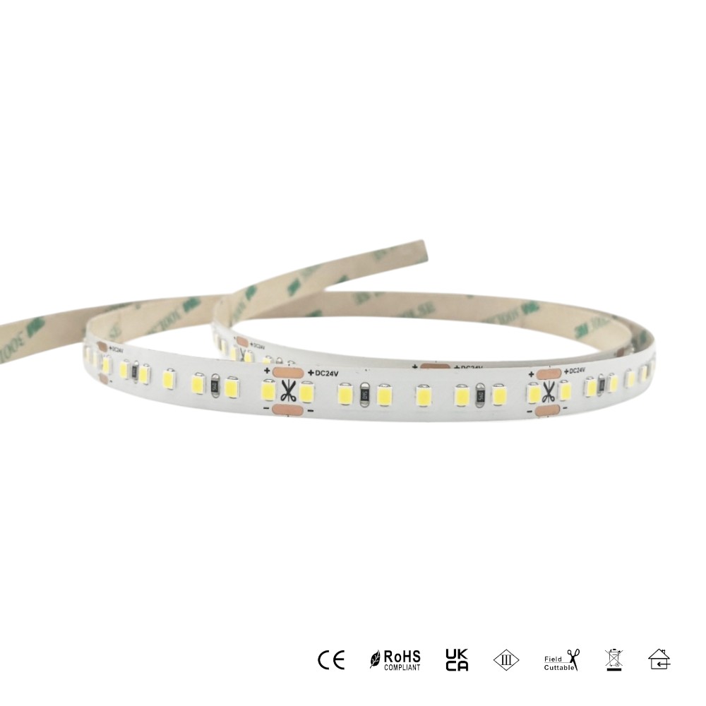 Cinta LED 5m 14.4W/M 3000K 24VDC 140 LEDS/M IP65