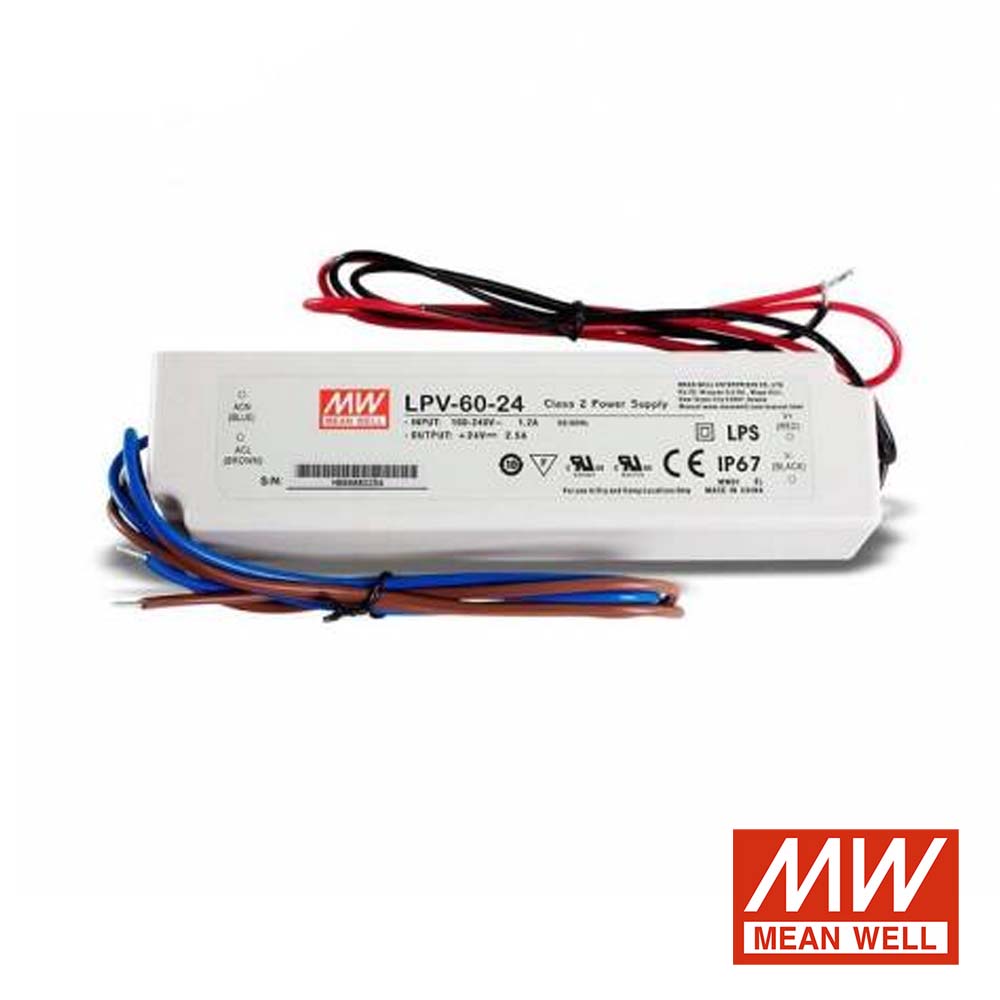 Driver Mean Well no dimerizable 60W 24V 2.5A IP67