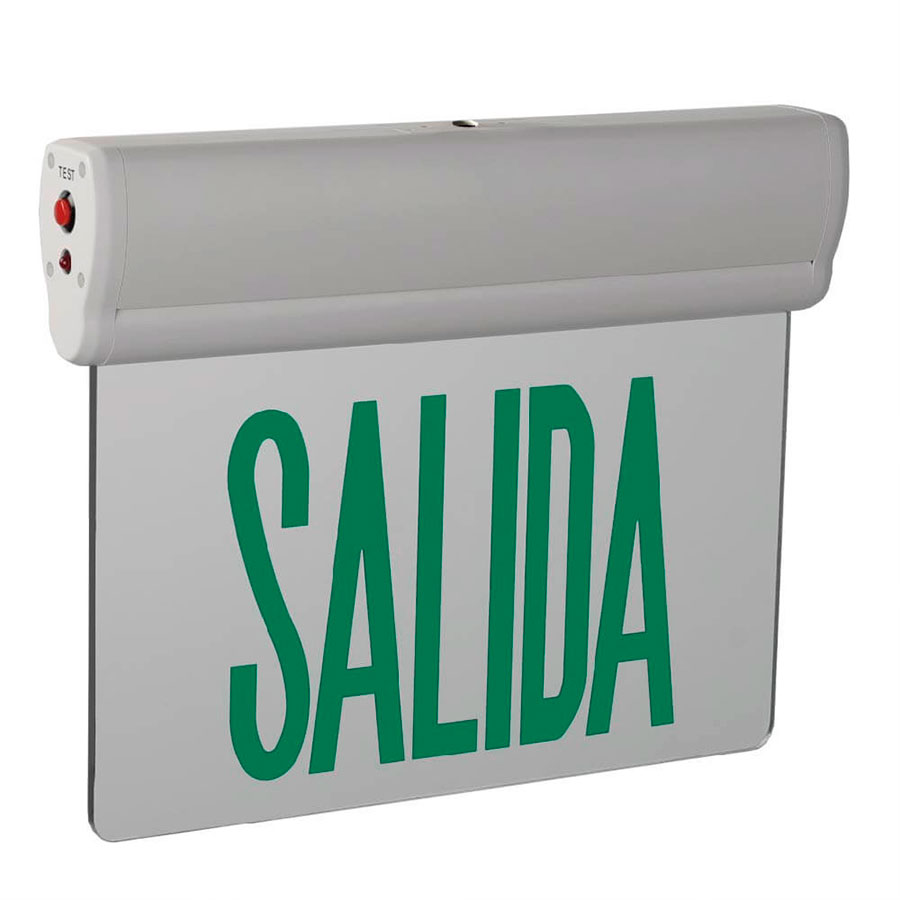 Letrero LED de emergencia Salida verde 3W