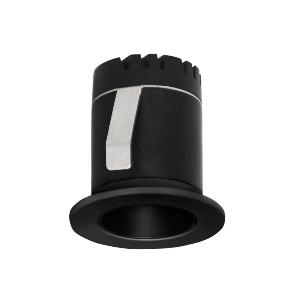 Mini ODB LED redondo fijo Dot negro 3W 3000K Ø37mm