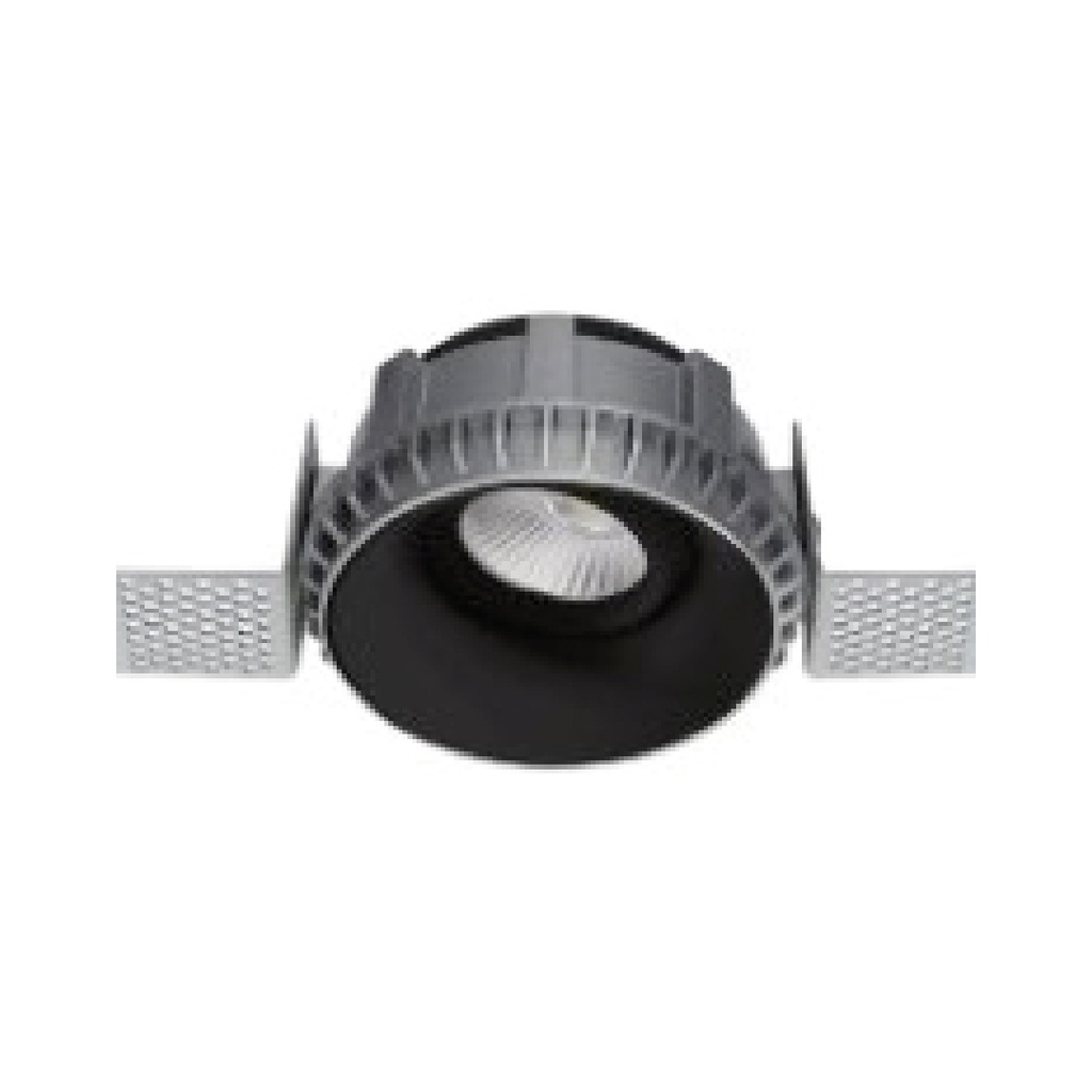 ODB GU10 redondo hundido dirigible negro