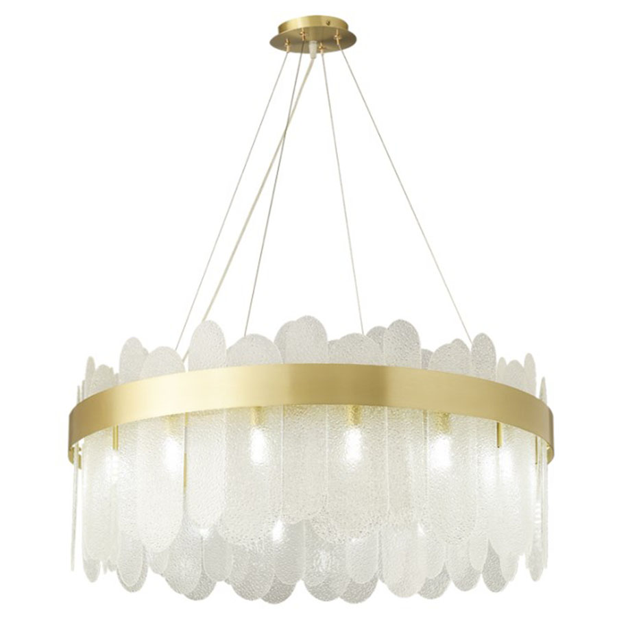 Lámpara colgante 12xG9 Liana vidrio esmerilado