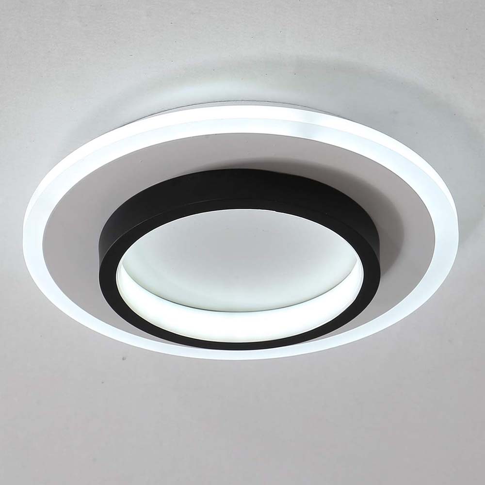 Lámpara LED de tumbado Giulian black/white 18W con 3CCT
