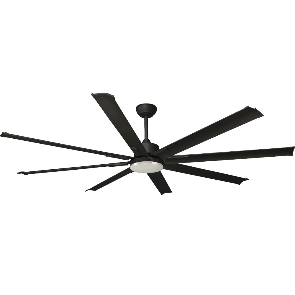Ventilador de techo Oasis 84" negro c/control y led 3CCT