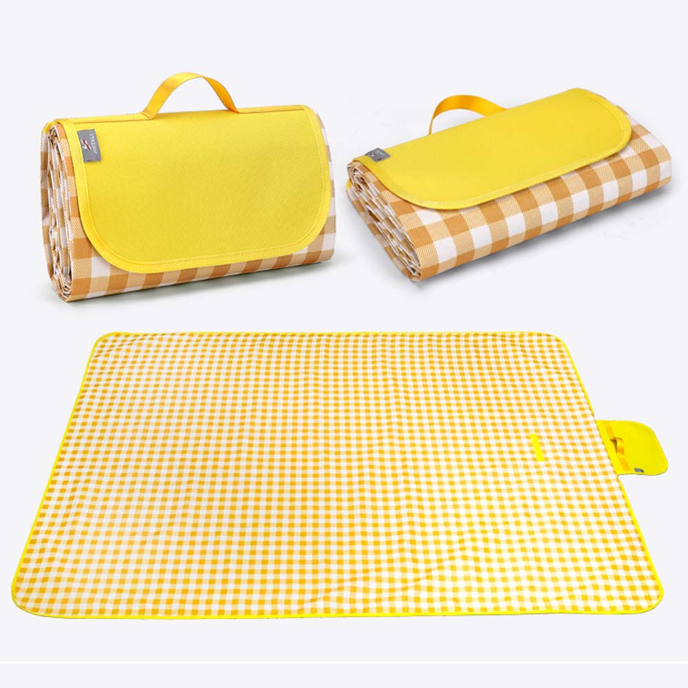 MANTEL DE PICNIC WATERPROOF PVC COLOR AMARILLO 148X200 CM