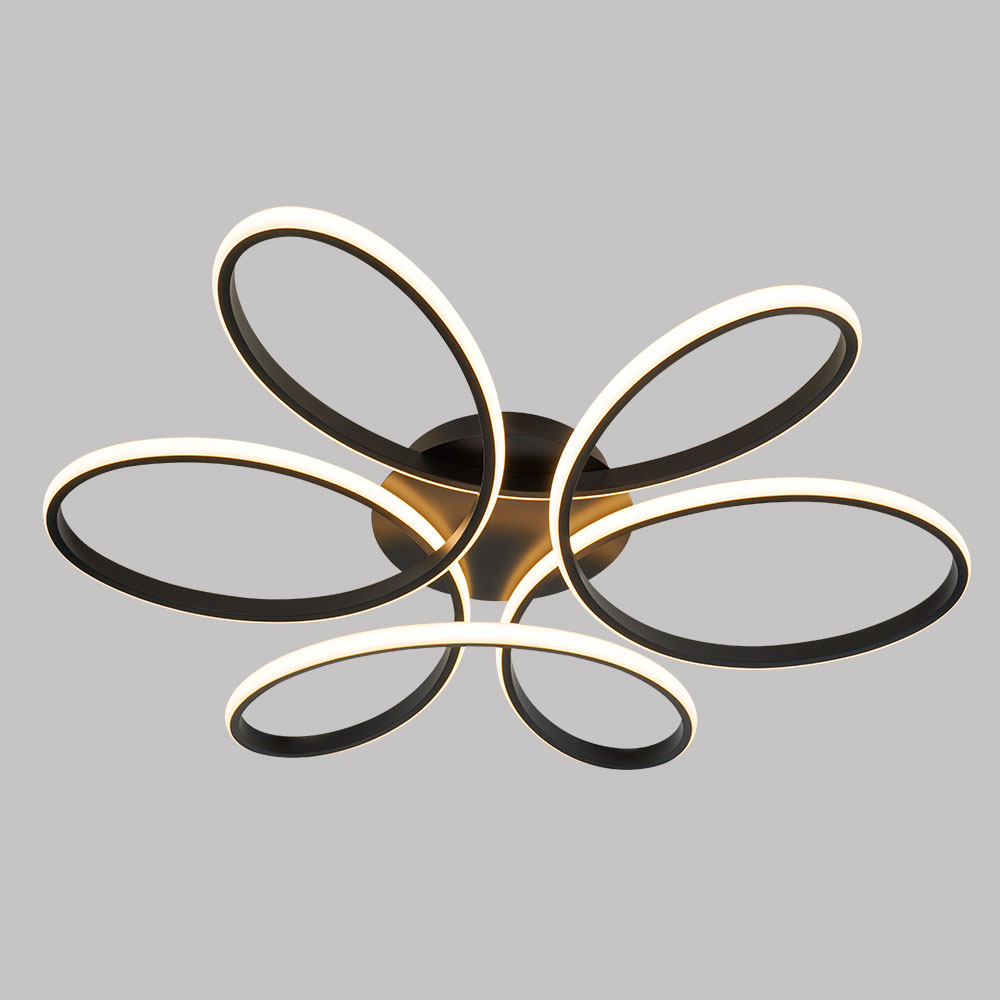 Lámpara LED de tumbado Sunflower negra luz cálida 50W