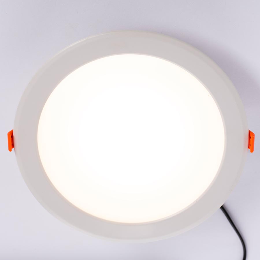 ODB LED fijo redondo blanco 32W 3000K Ø219mm