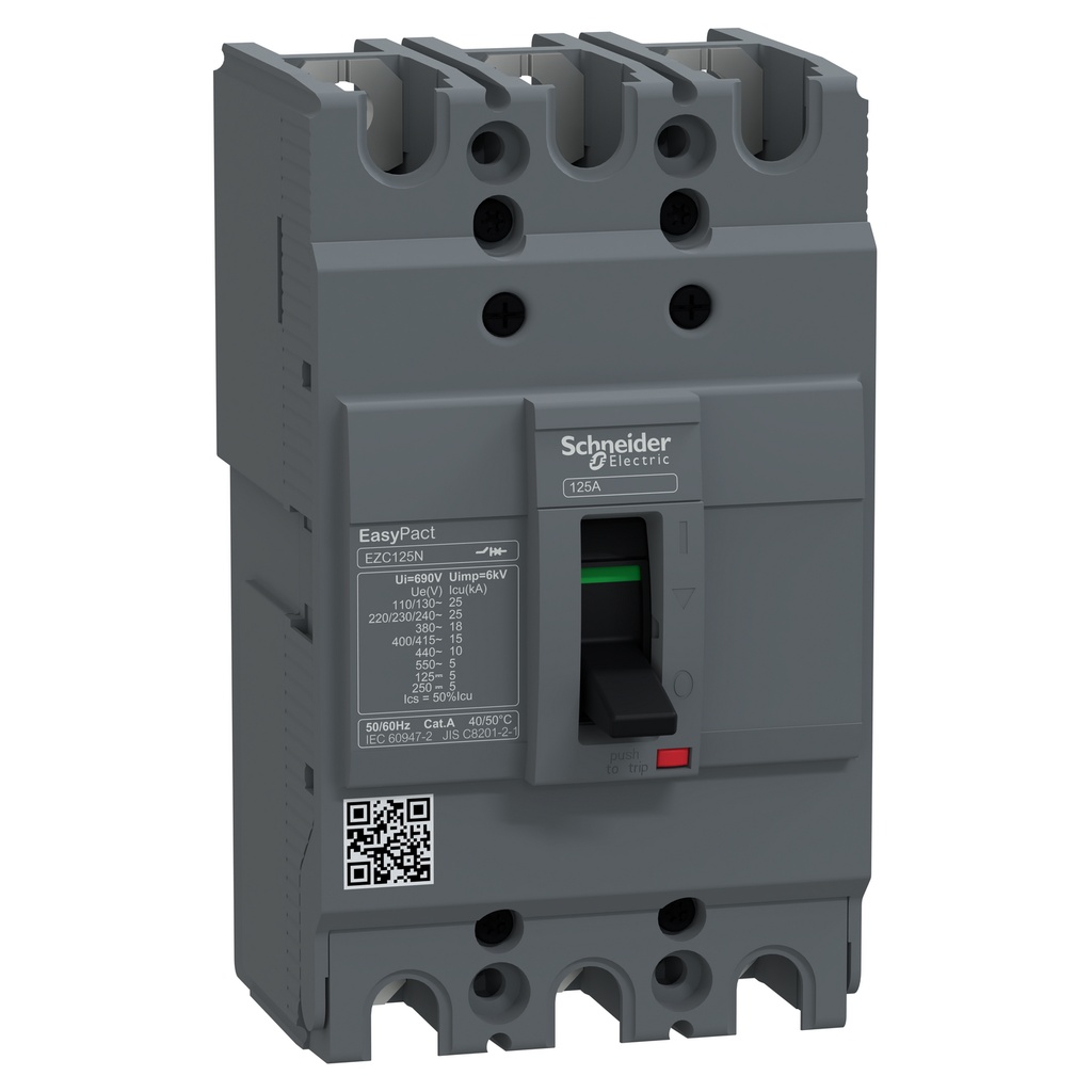 Breaker 3P 15A EasyPact EZC100N3015