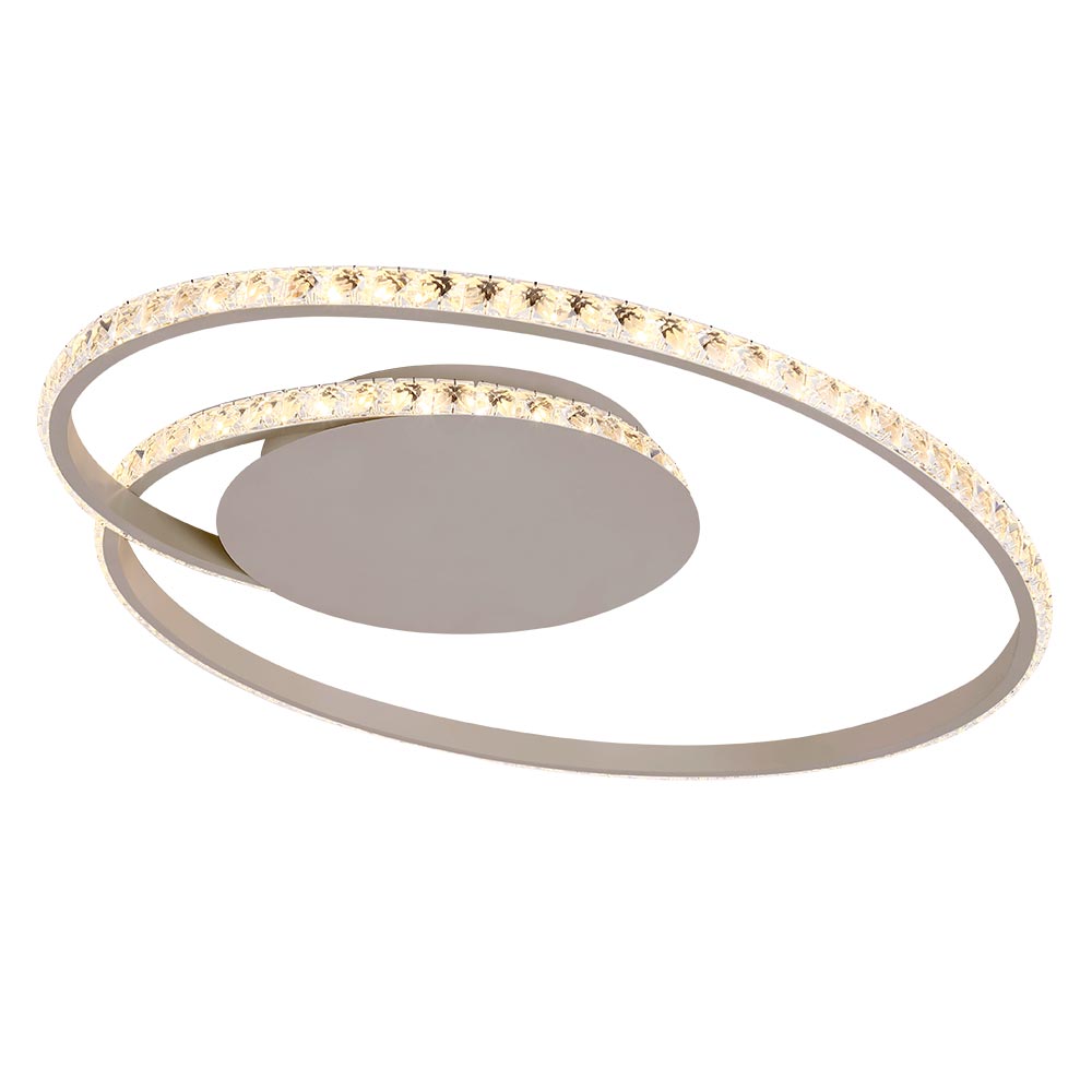 Lámpara LED de tumbado champagne con luz cálida 26W