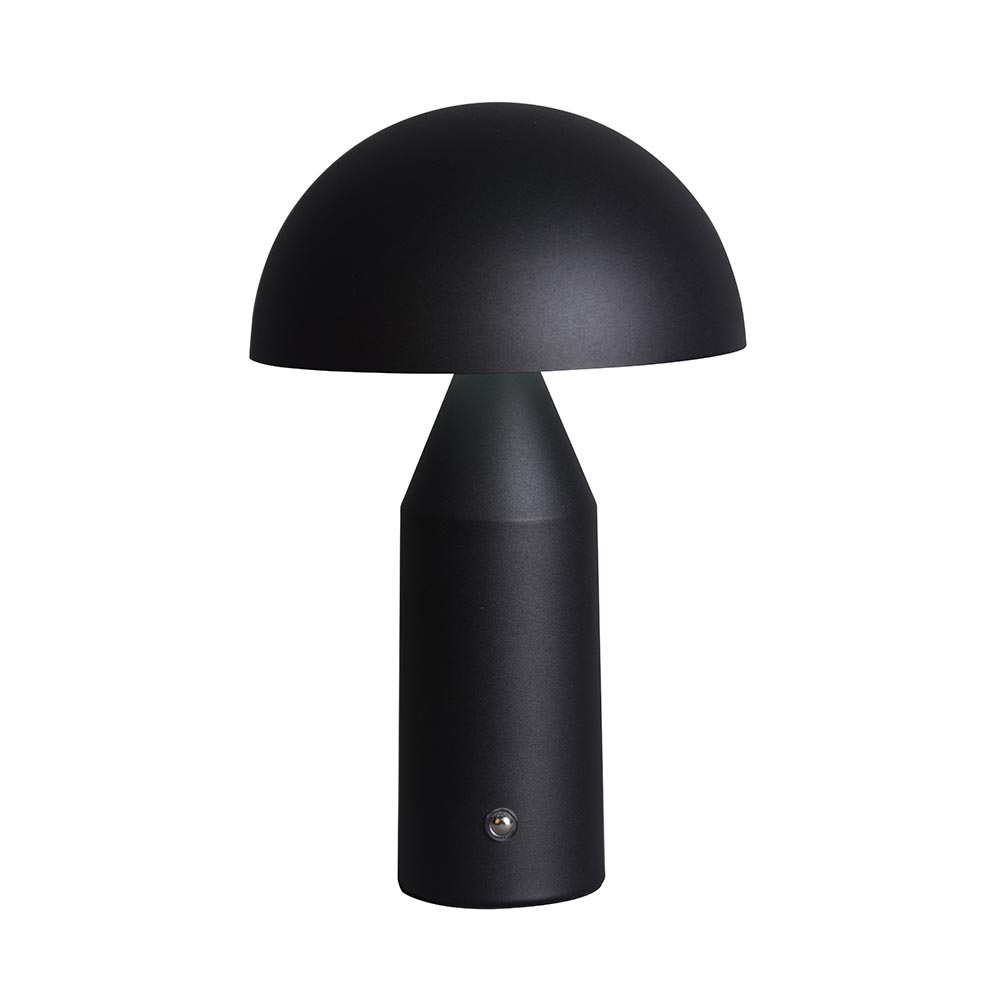 Lámpara led recargable Zion black con 3CCT dimerizable IP20