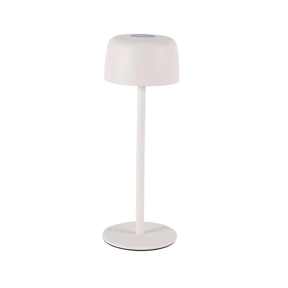 Lámpara recargable led touch Vico blanca con luz cálida IP44