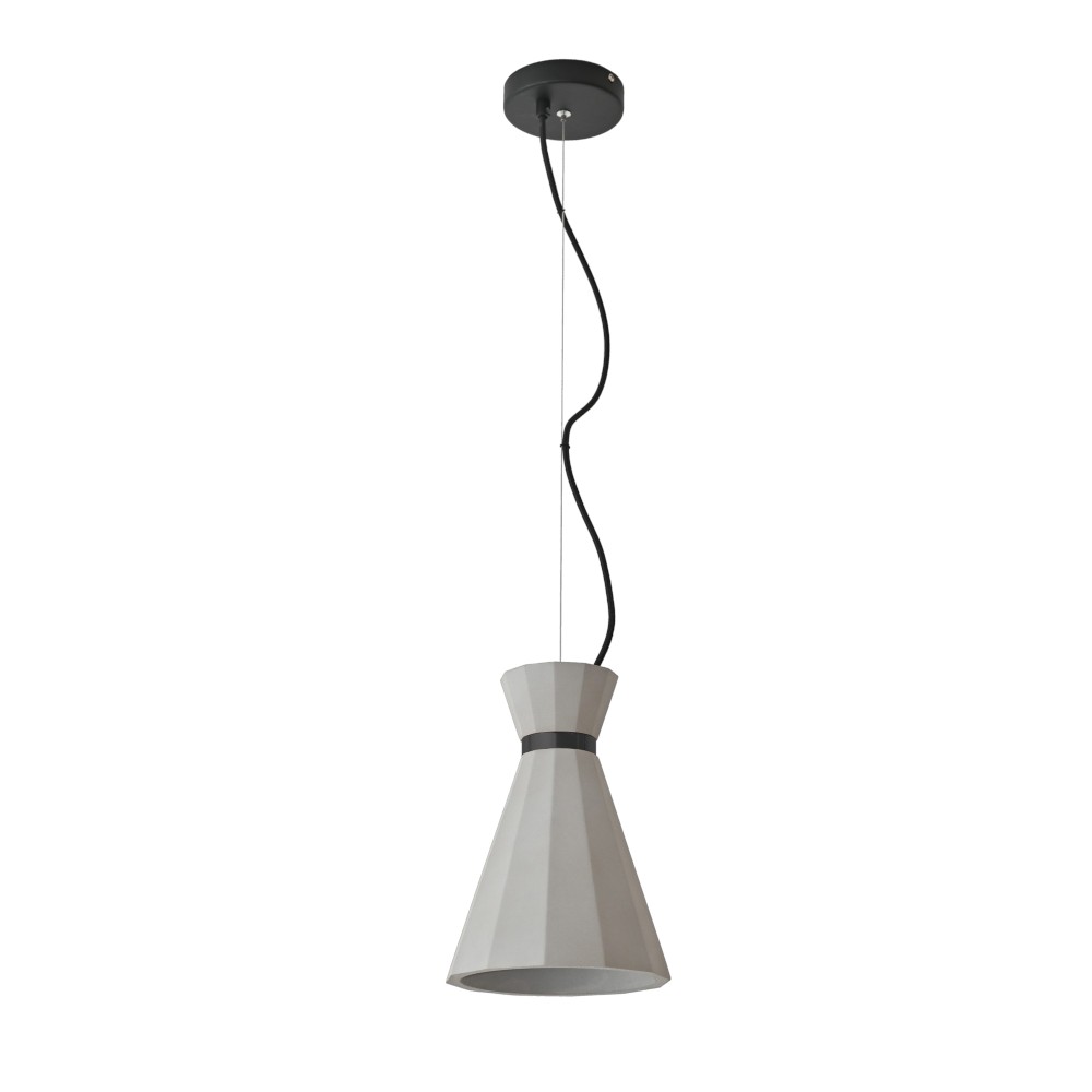 Lámpara colgante E27 Iris de gypsum blanco