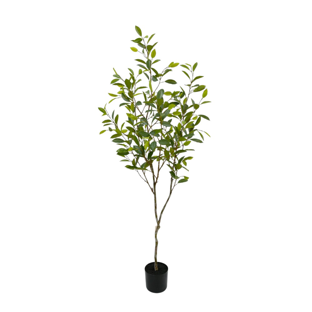 Planta artificial Tropical con maceta color negro 183 cm