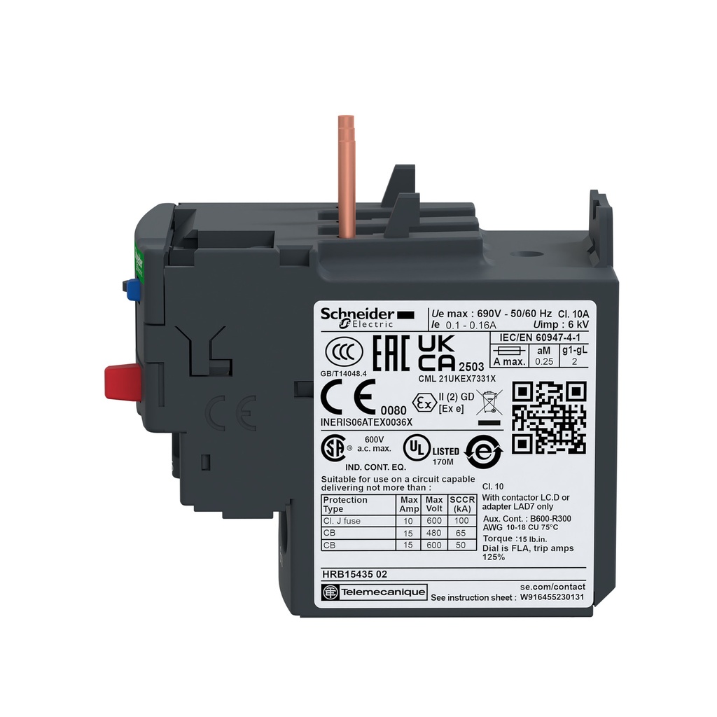 Rele termico 0.4 - 0.63A