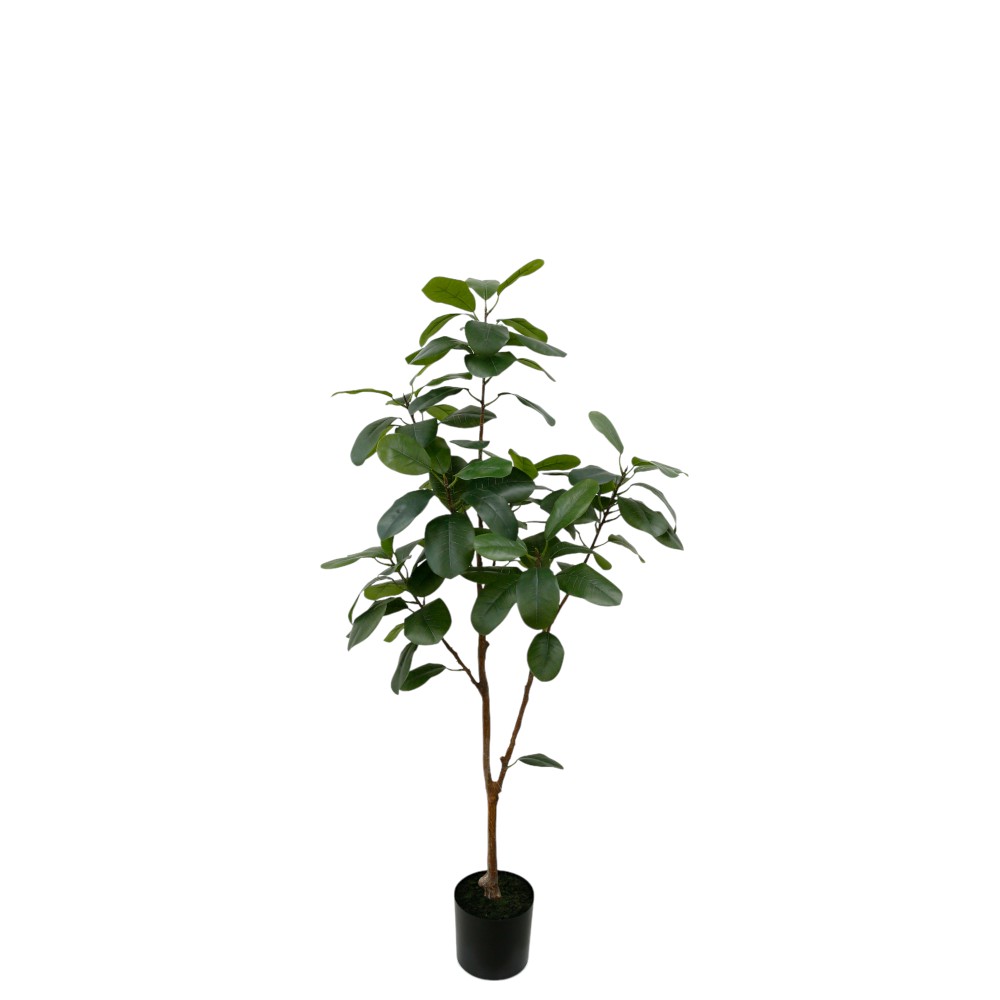 Planta artificial Ficus con maceta negro 142 cm