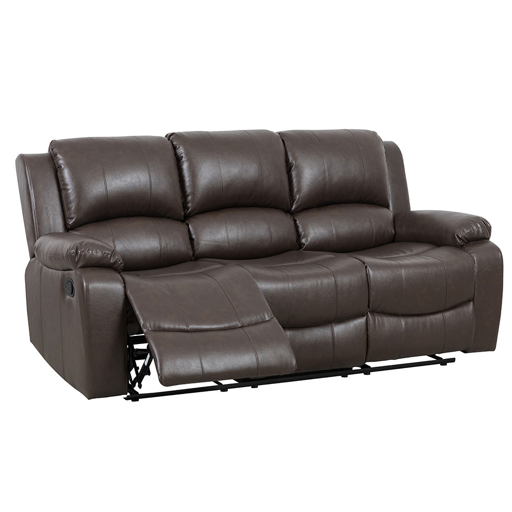 Reclinable manual de 3 puestos Malaga tapiz cafe