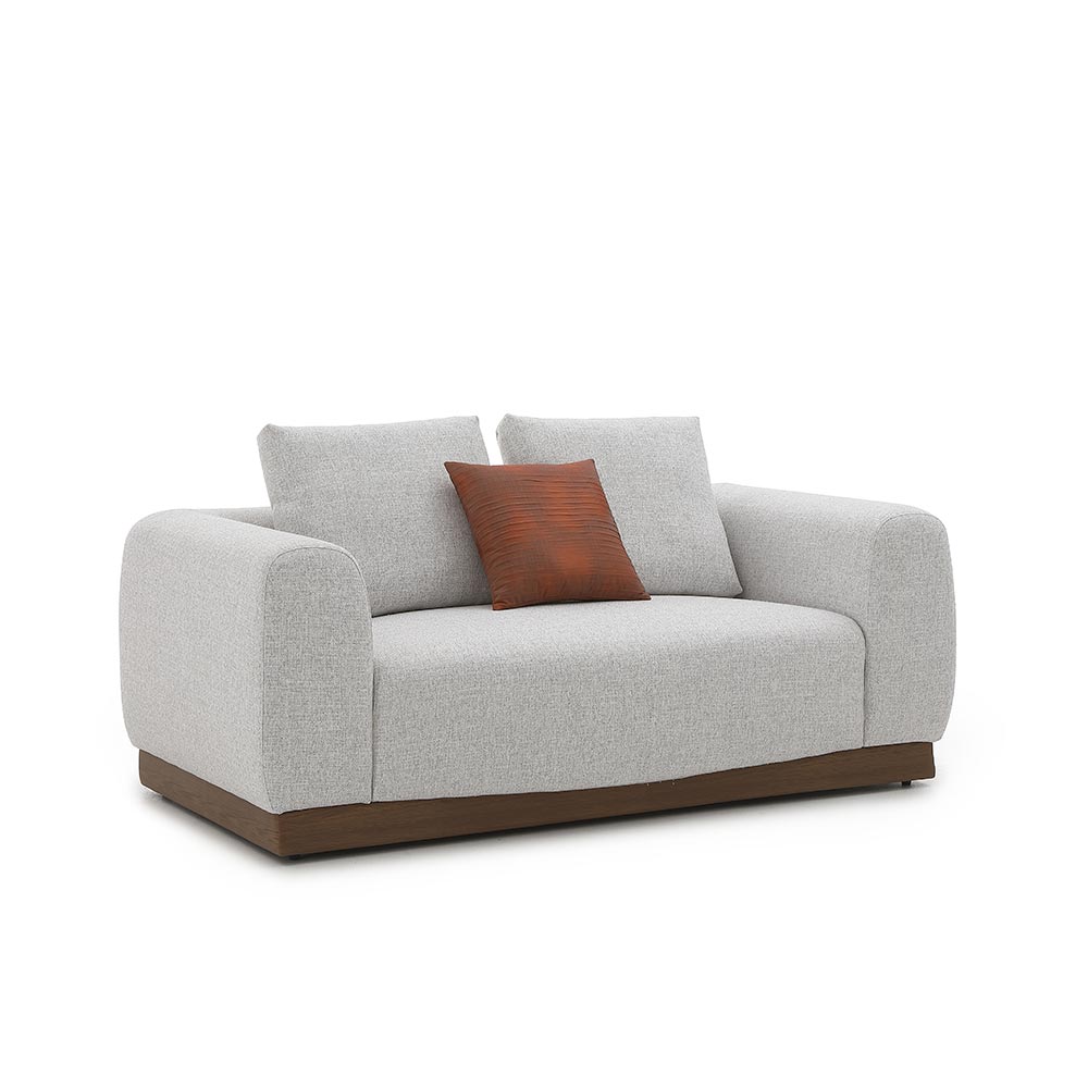 Sofá Kepner de 2 puestos de tapiz greige