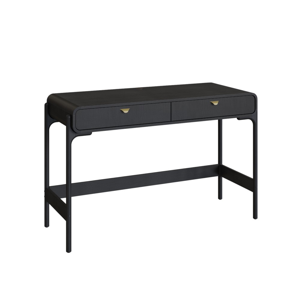 Consola moderna Triss black con 2 cajones