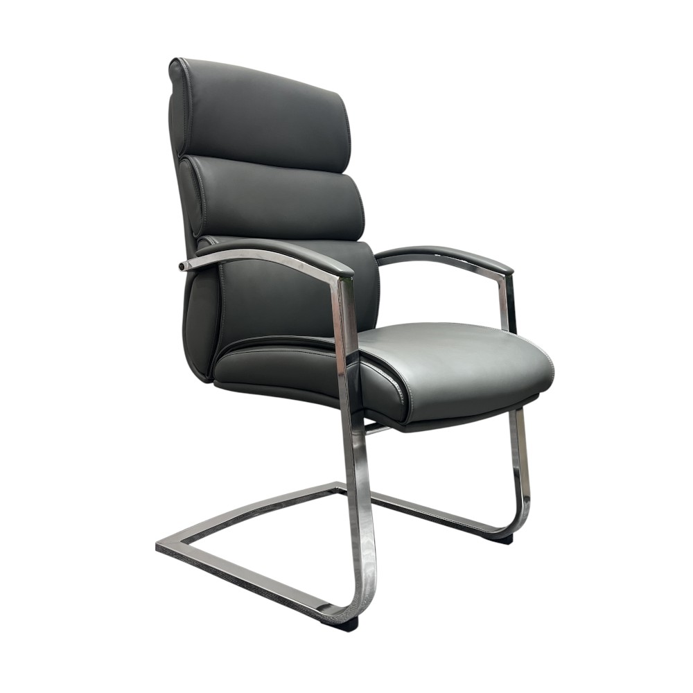 Silla de espera Bali de PU color gris