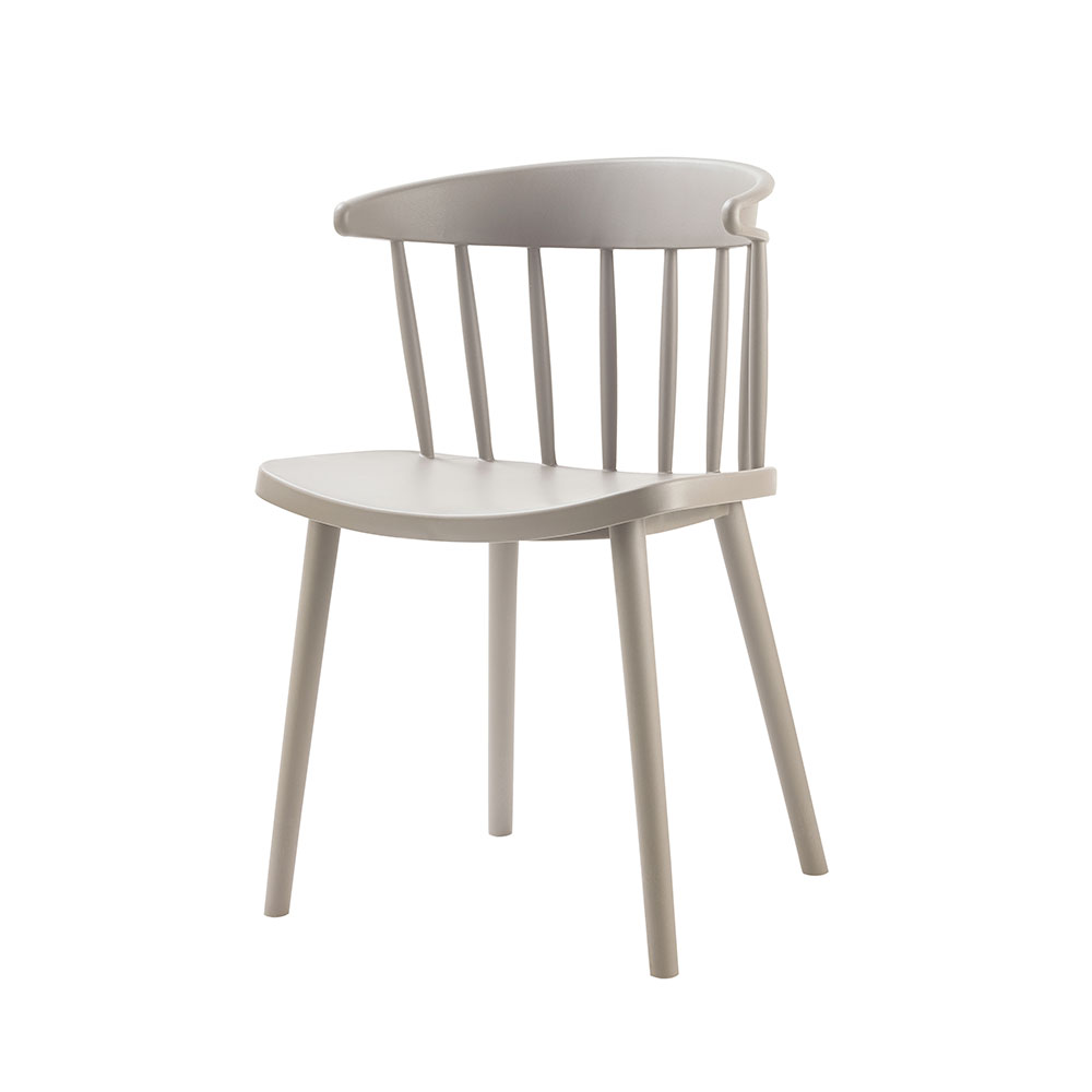 Silla sin brazos Duna de plastico taupe