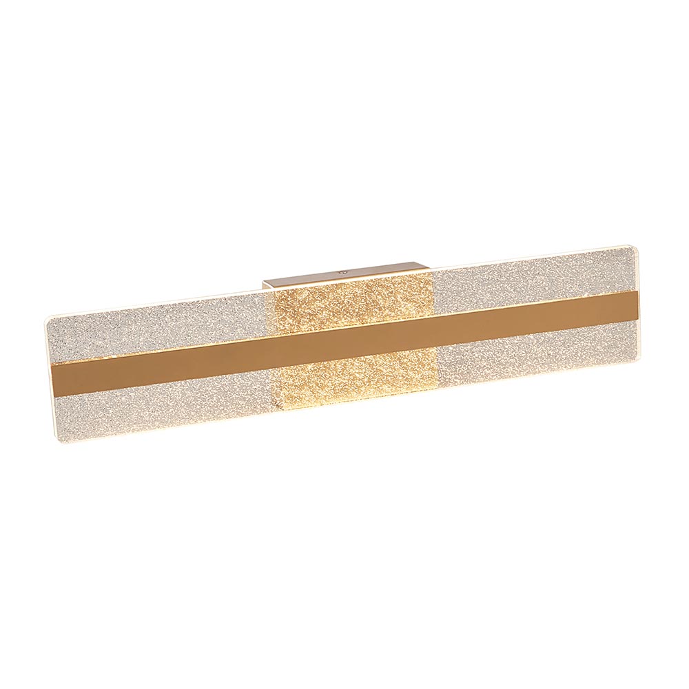 Aplique de pared led Irma dorado 22w 3 tonos