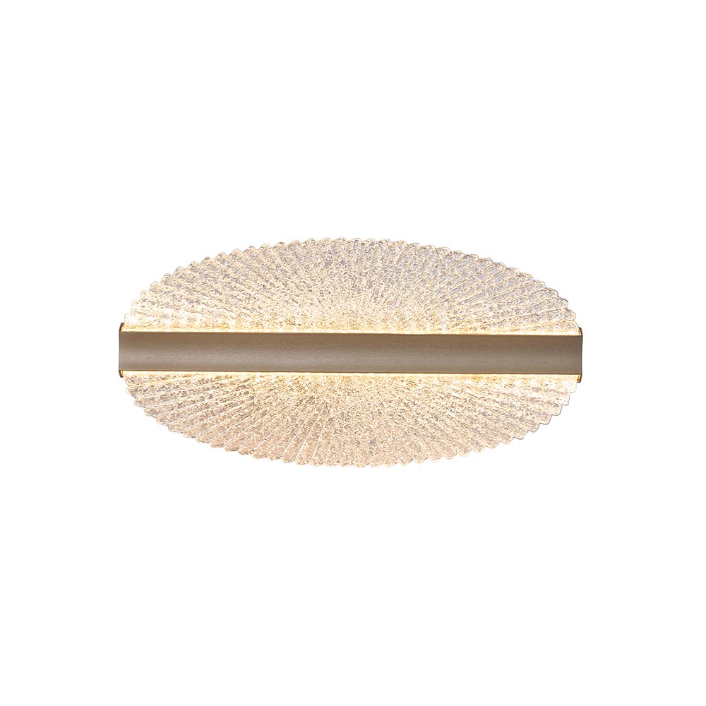 Aplique led de pared Michael dorado/acrílico luz cálida